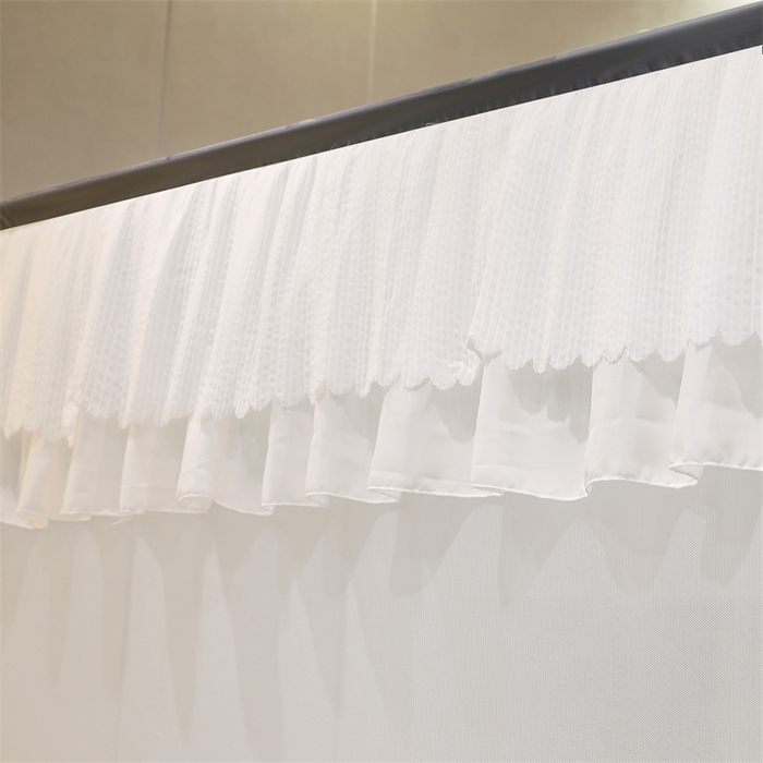 91家纺网 家纺一手货源 找家纺 青竹苑 2025新款双层雪纺边回底外穿坐床 绅士灰