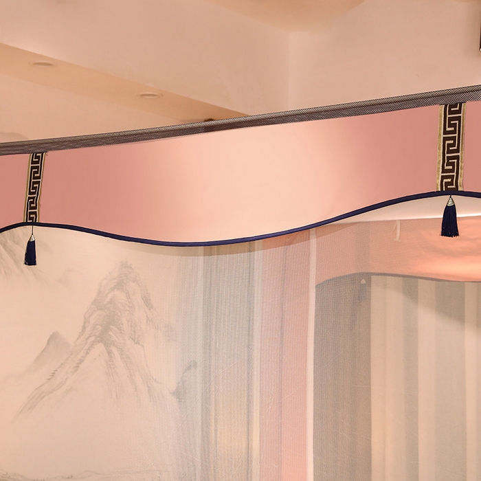 91家纺网 家纺一手货源 找家纺 （总）青竹苑 2025新款外穿中式坐床全底防摔蚊帐