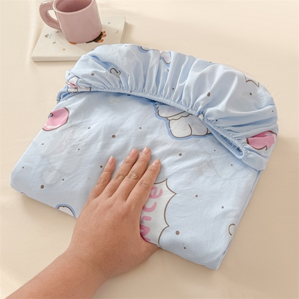 91家纺网 家纺一手货源 找家纺 （总）温眠 2025新款A类亲肤水洗棉可爱卡通印花床笠