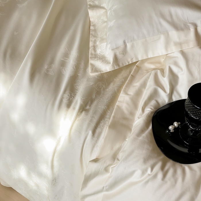 91家纺网 家纺一手货源 找家纺 （总）窝米 2025春季新品100支长绒棉轻奢提花四件套系列