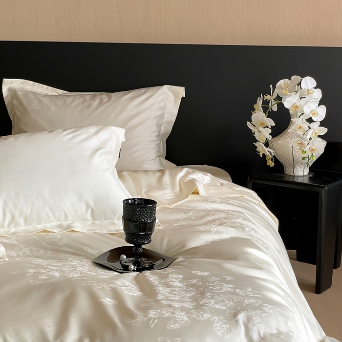 91家纺网 家纺一手货源 找家纺 （总）窝米 2025春季新品100支长绒棉轻奢提花四件套系列