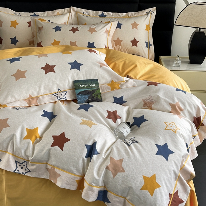 91家纺网 家纺一手货源 找家纺 （总）7V 2024新款轻奢13376纯棉全棉喷气四件套