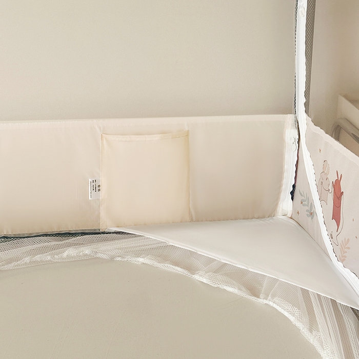 91家纺网 家纺一手货源 找家纺 青竹苑 2025新款三门大版上下布印花外穿坐床蚊帐床笠式防摔方帐 丛林生活