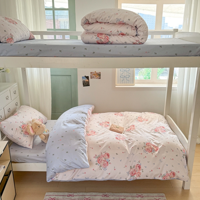 91家纺网 家纺一手货源 找家纺 寻米 2025新款13070全棉水洗棉学生三件套 繁华锦绣