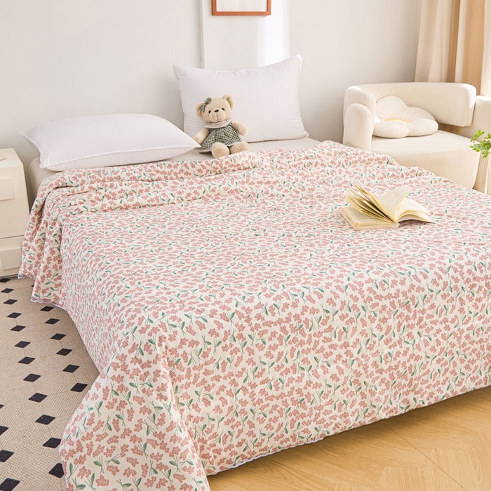 91家纺网 家纺一手货源 找家纺 棉乐町 2025新款全棉棉花夏凉被纯棉夏被空调被子 春分