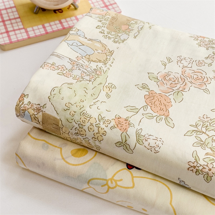 91家纺网 家纺一手货源 找家纺 名兮家居 2025新款13372全棉印花四件套单品系列-单床单 菲尔庄园