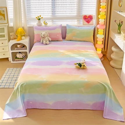 91家纺网 家纺一手货源 找家纺 （总）名兮家居 2025新款13372全棉印花四件套单品系列-单床单