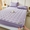 91家纺网 家纺一手货源 找家纺 买家秀不断货A类母婴级13372斜纹纯棉夹棉床笠三件套全棉床笠三件套纯色全棉床笠纯棉纯色床笠三件套 轻奢-香芋紫