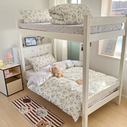 91家纺网 家纺一手货源 找家纺 寻米 2025新款13070全棉水洗棉学生三件套 馥桂兰香