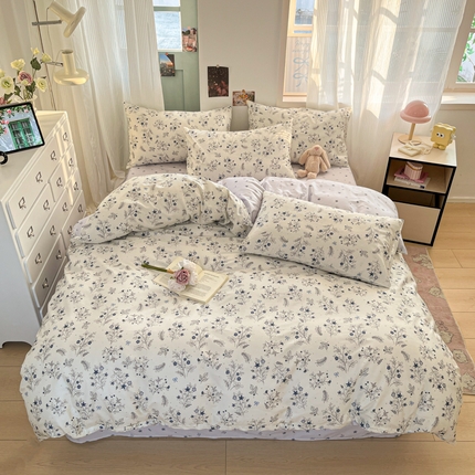 寻米 2025新款13070全棉印花四件套系列 桂馥兰香