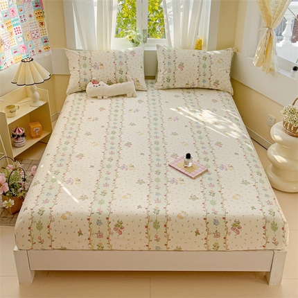 91家纺网 家纺一手货源 找家纺 （总）名兮家居 2025新款13372全棉印花四件套单品系列-单床笠