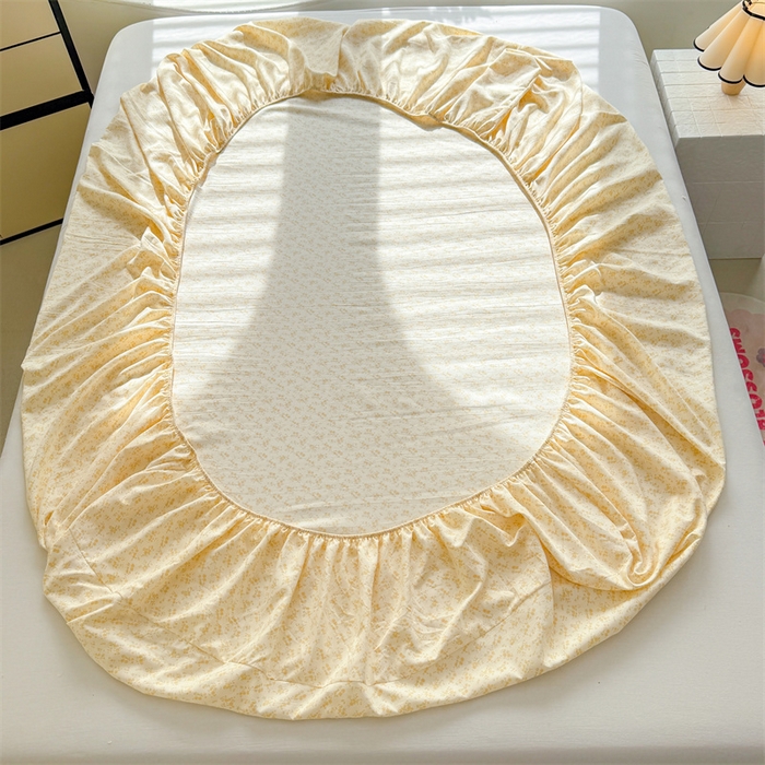 91家纺网 家纺一手货源 找家纺 多品家纺 2025新款超柔水洗云朵棉单品床笠 花语