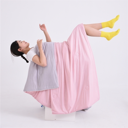 恒科家纺 2025新款凉感丝冰淇淋夏被可机洗夏被新品空调被西瓜被子被芯 粉拼灰