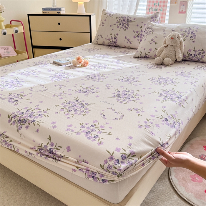 91家纺网 家纺一手货源 找家纺 多品家纺 2025新款超柔水洗云朵棉单品床笠 曼塔