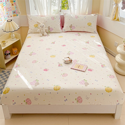 91家纺网 家纺一手货源 找家纺 （总）名兮家居 2025新款13372全棉印花四件套单品系列-单床笠