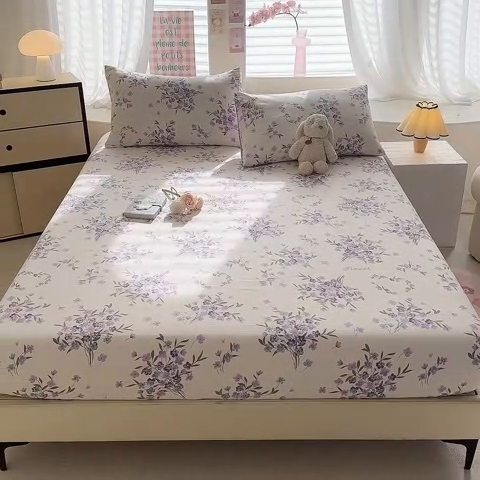 91家纺网 家纺一手货源 找家纺 多品家纺 2025新款超柔水洗云朵棉单品床笠 曼塔