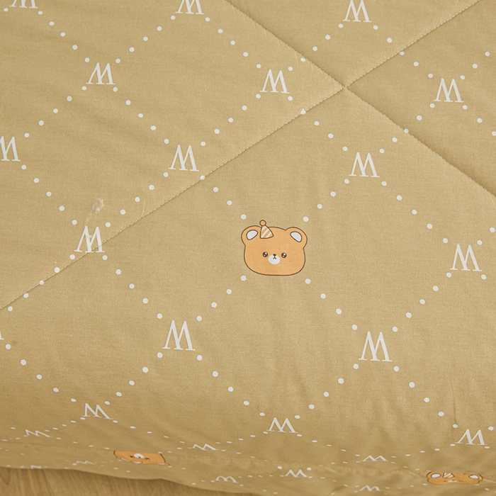 91家纺网 家纺一手货源 找家纺 棉乐町 2025新款全棉棉花夏凉被纯棉夏被空调被子 咖啡熊