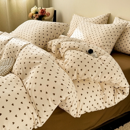 91家纺网 家纺一手货源 找家纺 （总）欧尚 2025新款有氧针织双层纱四件套