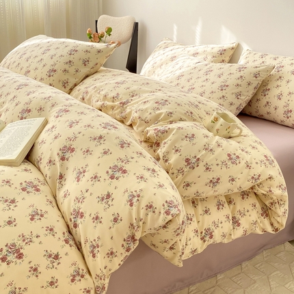 91家纺网 家纺一手货源 找家纺 （总）欧尚 2025新款有氧针织双层纱四件套