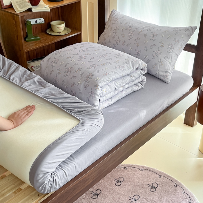 91家纺网 家纺一手货源 找家纺 寻米 2025新款A类全棉双层纱学生三件套 安娜