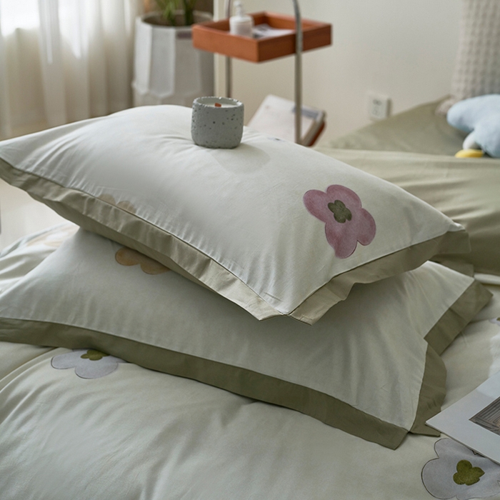 91家纺网 家纺一手货源 找家纺 橙艺家居 2025新款臻品柔棉印花四件套 芷若