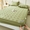 91家纺网 家纺一手货源 找家纺 买家秀不断货A类母婴级13372斜纹纯棉夹棉床笠三件套全棉床笠三件套纯色全棉床笠纯棉纯色床笠三件套 轻奢-豆蔻绿