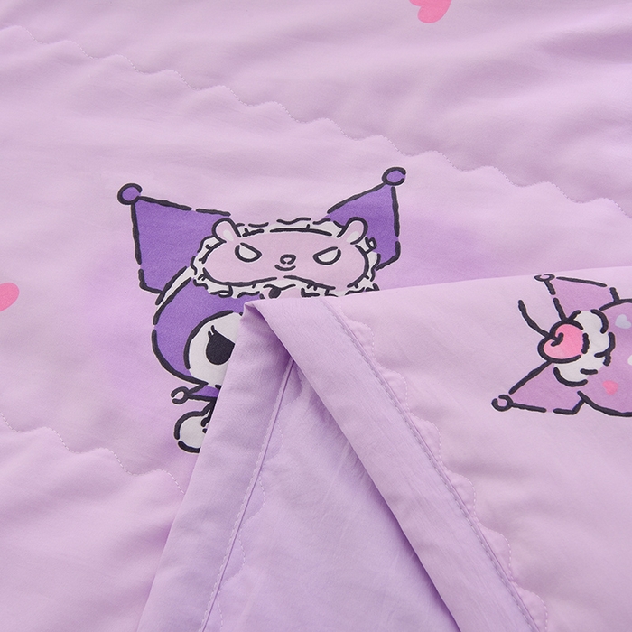 91家纺网 家纺一手货源 找家纺 艾兜坊 2025新款三丽鸥亲肤原棉夏被 信封库洛米