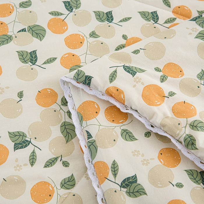 91家纺网 家纺一手货源 找家纺 首爱小清新印花里外全棉夏被纱布夏被纯棉夏被棉花被夏凉被空调被子儿童夏被 心想事橙