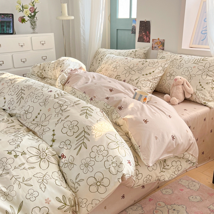 91家纺网 家纺一手货源 找家纺 寻米 2025新款13070全棉印花四件套系列 巴洛克暖阳