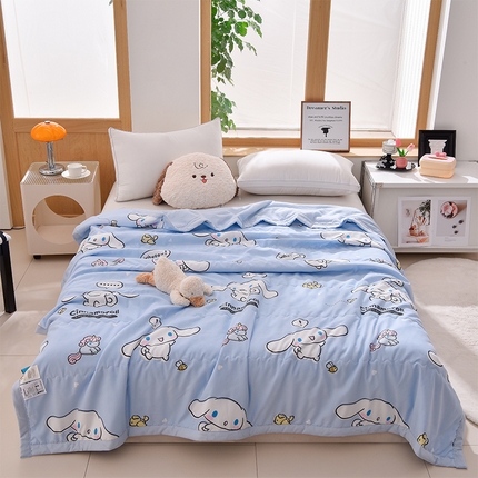 91家纺网 家纺一手货源 找家纺 （总）艾兜坊 2025新款三丽鸥亲肤原棉夏被