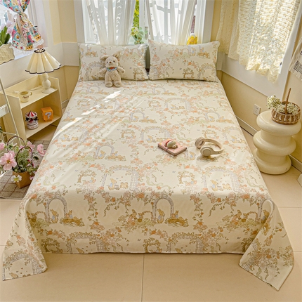 名兮家居 2025新款13372全棉印花四件套单品系列-单床单 菲尔庄园