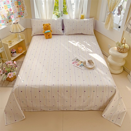 91家纺网 家纺一手货源 找家纺 （总）名兮家居 2025新款13372全棉印花四件套单品系列-单床单