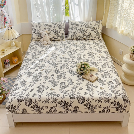 名兮家居 2025新款13372全棉印花四件套单品系列-单床笠 赫本