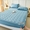 91家纺网 家纺一手货源 找家纺 买家秀不断货A类母婴级13372斜纹纯棉夹棉床笠三件套全棉床笠三件套纯色全棉床笠纯棉纯色床笠三件套 轻奢-晴空蓝