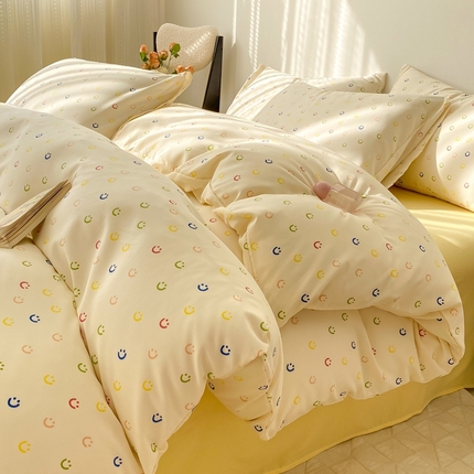 91家纺网 家纺一手货源 找家纺 （总）欧尚 2025新款有氧针织双层纱四件套