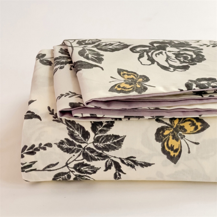 91家纺网 家纺一手货源 找家纺 名兮家居 2025新款13372全棉印花四件套单品系列-单床单 赫本