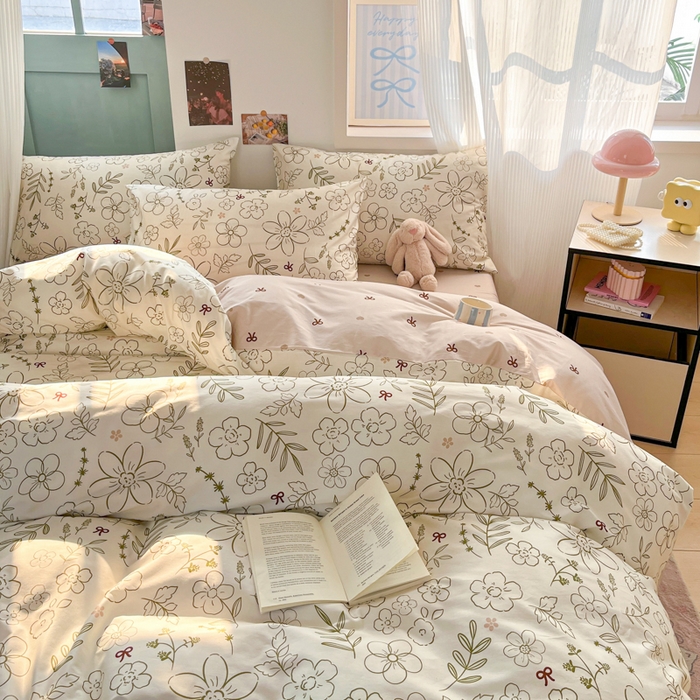 91家纺网 家纺一手货源 找家纺 寻米 2025新款13070全棉印花四件套系列 巴洛克暖阳