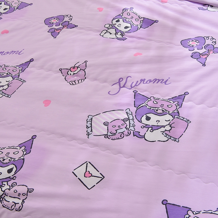 91家纺网 家纺一手货源 找家纺 艾兜坊 2025新款三丽鸥亲肤原棉夏被 信封库洛米