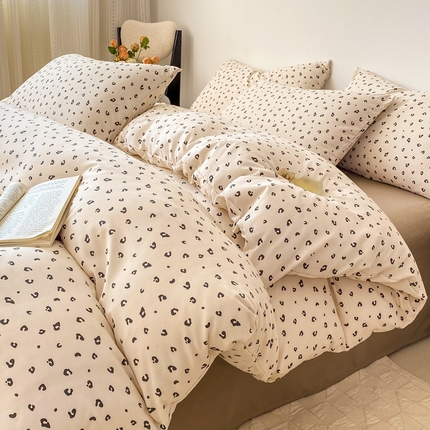 91家纺网 家纺一手货源 找家纺 （总）欧尚 2025新款有氧针织双层纱四件套