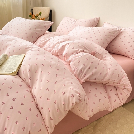 91家纺网 家纺一手货源 找家纺 （总）欧尚 2025新款有氧针织双层纱四件套