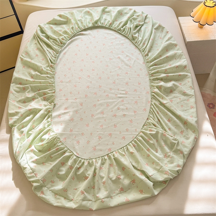 91家纺网 家纺一手货源 找家纺 多品家纺 2025新款超柔水洗云朵棉单品床笠 半夏