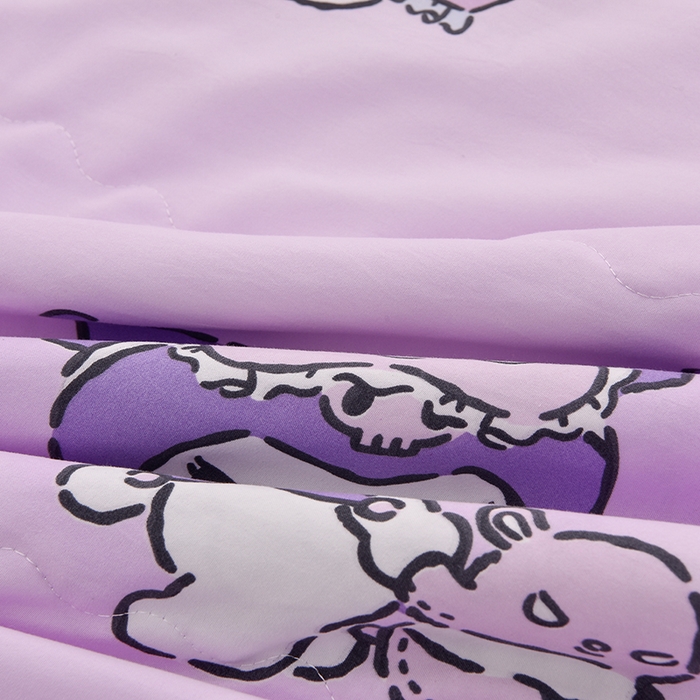 91家纺网 家纺一手货源 找家纺 艾兜坊 2025新款三丽鸥亲肤原棉夏被 信封库洛米