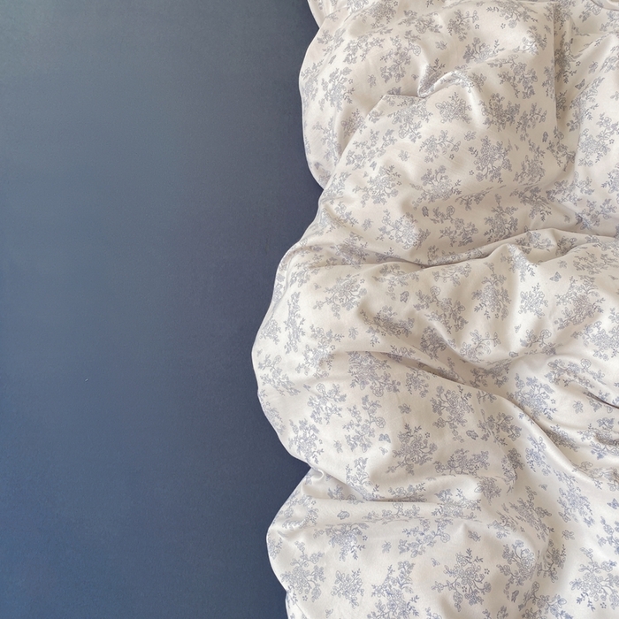 91家纺网 家纺一手货源 找家纺 欧尚 2025新款有氧针织双层纱四件套 花季