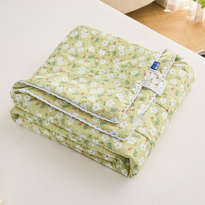 91家纺网 家纺一手货源 找家纺 棉乐町 2025新款全棉棉花夏凉被纯棉夏被空调被子 夏至