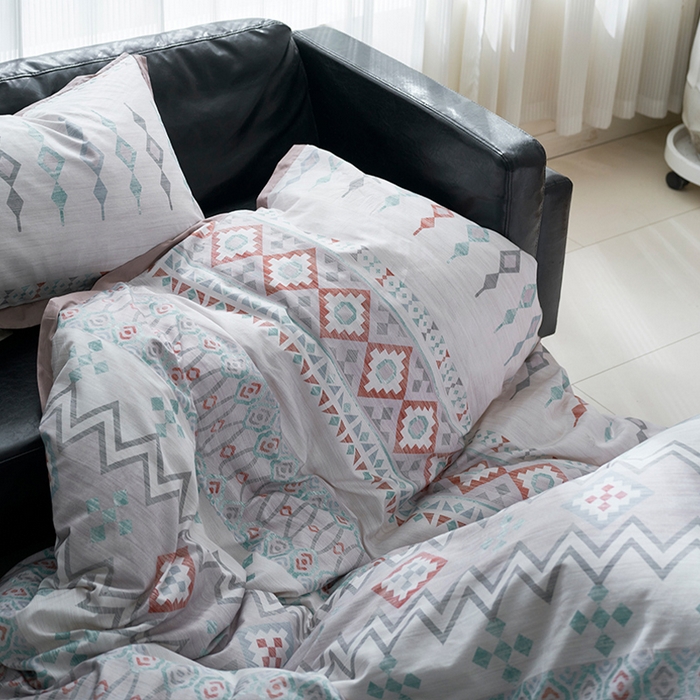 91家纺网 家纺一手货源 找家纺 橙艺家居 2025新款臻品柔棉印花四件套 节华