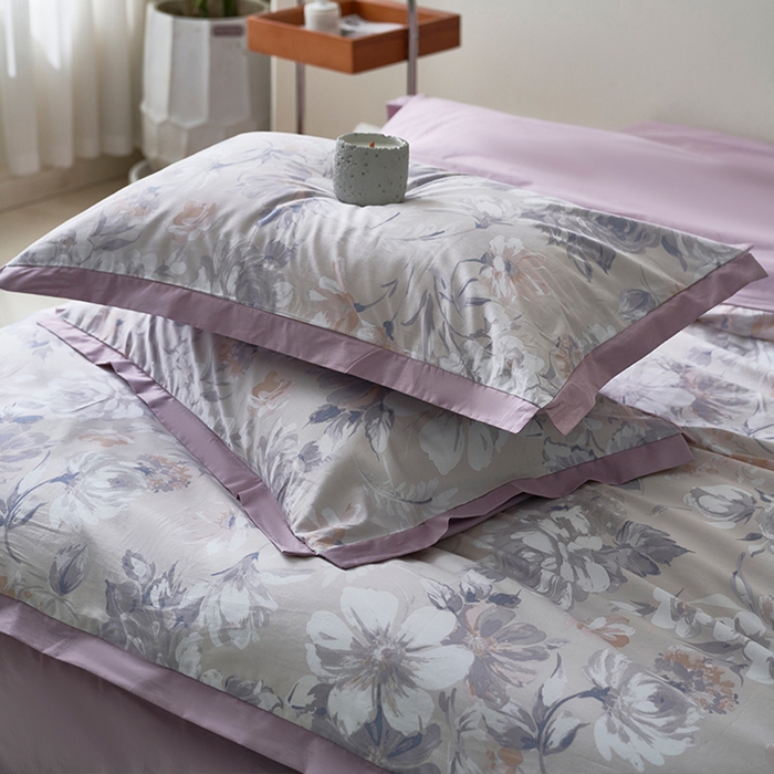 91家纺网 家纺一手货源 找家纺 橙艺家居 2025新款臻品柔棉印花四件套 露娜-玉