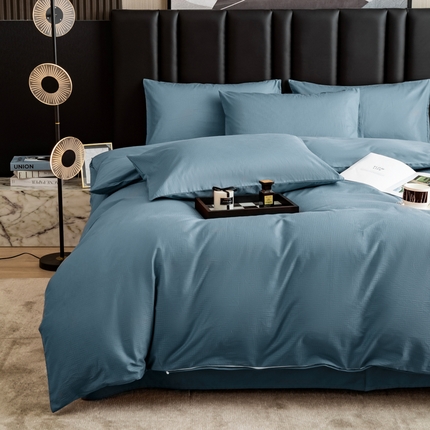 91家纺网 家纺一手货源 找家纺 （总）女子家纺 2025新款全棉贡缎提花60支小清新四件套