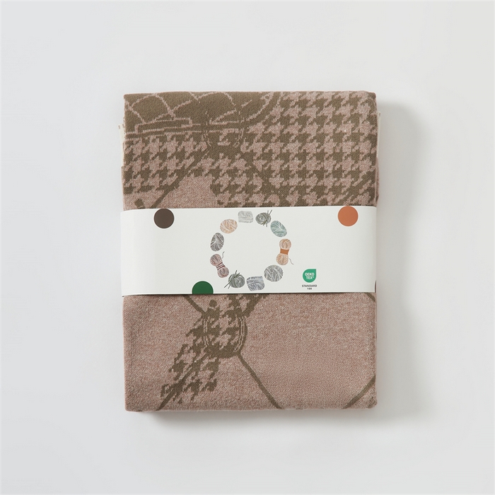 91家纺网 家纺一手货源 找家纺 暖绵绵家纺 2025新款兔绒纱系列盖毯披肩毯毯子-霍夫森【最低零售价：135元】 霍夫森-浅驼色