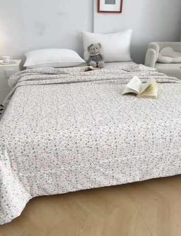 91家纺网 家纺一手货源 找家纺 棉乐町 2025新款全棉棉花夏凉被纯棉夏被空调被子 芒种