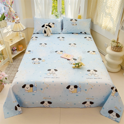 91家纺网 家纺一手货源 找家纺 （总）名兮家居 2025新款13372全棉印花四件套单品系列-单床单